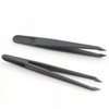 10 Pcs Plastic Anti Static Carbon Fiber Tweezers Set, 4.5
