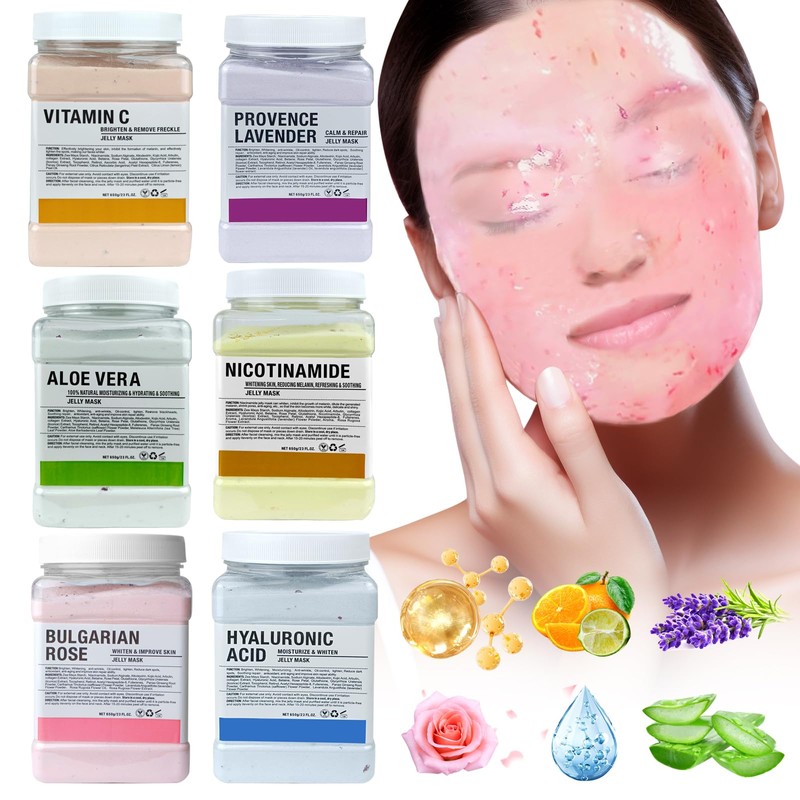 Angeland Jelly Mask for Facials Professional, Hydrating & Moisturizing Peel-Off