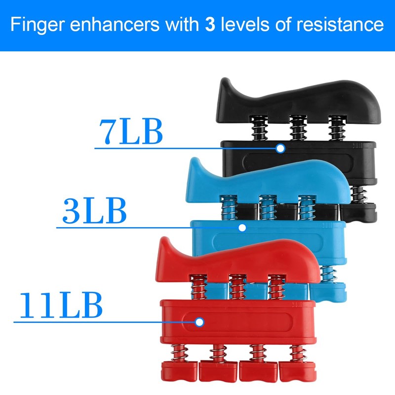 Thyonta 3PCS Finger Grip Trainer Portable and Durable Rehab Bi-Directional