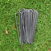 MySit 6" Garden Staples Landscape Stakes Ground Pins 100 Pack,