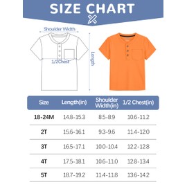 Feyoyi 4 Pack Toddler Boys Shirts Toddler Boys Short Sleeve Cotton T Shirts Henley Pocket T-Shirts for Kids Little Boys