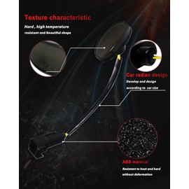 MODIPIM 4-Piece For Ford SVT Raptor 2010-2014 Replace OEM Sidemarker Lamp Smoked Lens Amber&Red LED Front/Rear Fender Bumper Side Marker Lights Corner Marker Light Parking Lamp