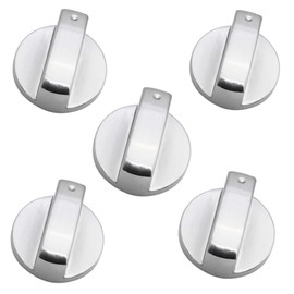 Lovgrin Perilla para Estufa de Gas, 5 Piezas Perilla de Interruptor de Metal Perilla de Parrilla ge Profile Perillas de Gas Reemplazos Universal Botones de Control de Estufa de Gas Botón Mando Horno