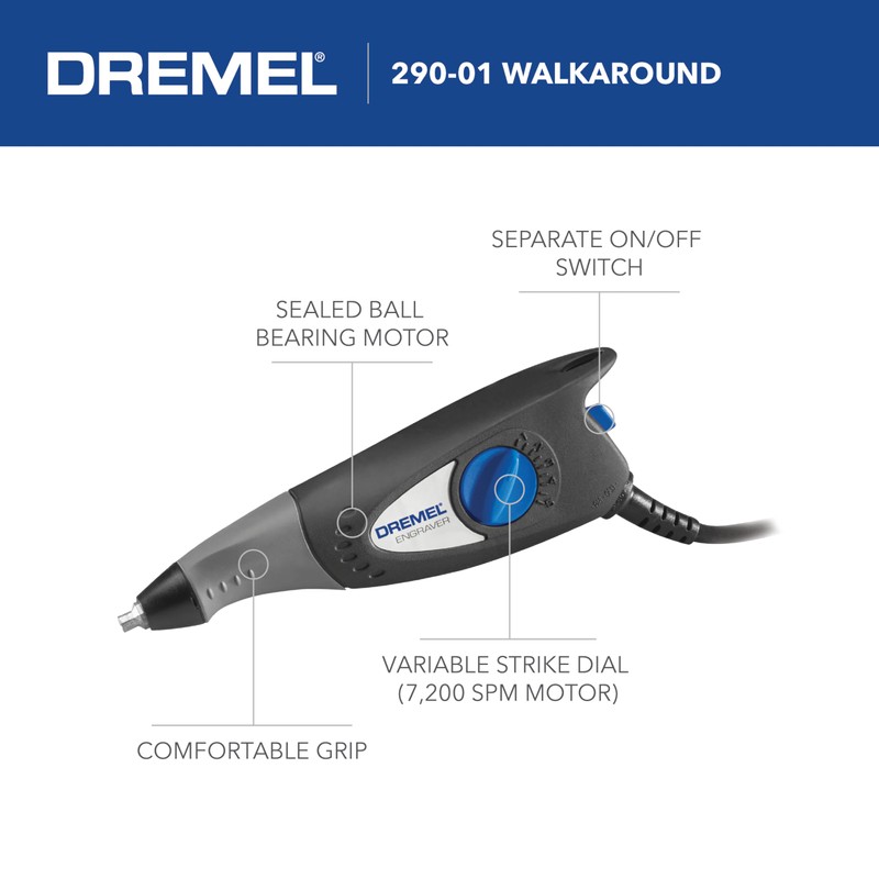 Dremel 120-Volt Engraver Rotary Tool with Stencils - Crafting Machine