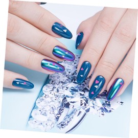 FOMIYES Add Sparkle to Your Nails 2 Boxes Heart Sequins Nail Glitter Paillettes for