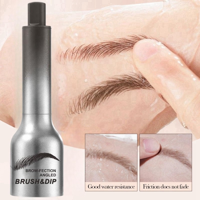 Brow Fection Angled Brush & Dip,Liquid Eyebrow Pen for Women,Liquid