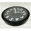 Suntel SQ07-BK Wall Clock, Black, Diameter 10.3 x 1.6 inches