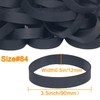 Foshine Tactical Rubber Bands Size #84,Elastic Band Black 50Pcs Heavy