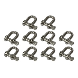 3/8" Chain Shackle Clevis Bow Ring 316 Stainless Steel for Sailboat Rigging 10PCS
