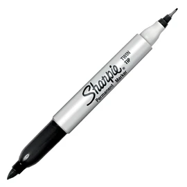 Sharpie Twin Tip 2 in 1 Ultra Fine/Fine Tip Marker - Black