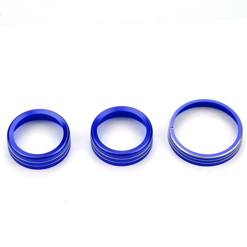 Dash Knobs Trim Ring Compatible with 2015-2021 Ford Mustang Volume