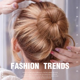 AFCJLTO 4-Piece Hair Hairstyle Set, Bun Maker, Bun Pillow, Hair Bun Maker, Bun Maker, Magic Hair, Hair Bun Maker, Hair Styling Doughnut Buns, Multiple Bending and Not Breaking Reusable