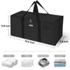 BALEINE Extra Large Storage Tote with Zippers & Carrying Handles,