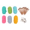 Mini Knitting Tools Set Single Pointed Knitting Needles and 6