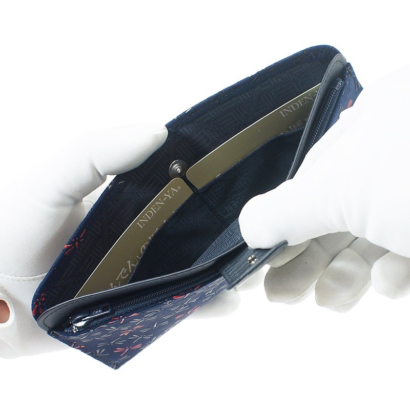 Indenya 7512 Long Wallet, Thin Coin Purse Included, Deer Leather,