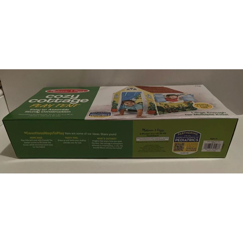 Melissa and Doug - Cozy Cottage Play Tent 31in x