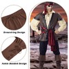 Men's Pirate Renaissance Pants with Ankle Banding - Medieval Viking