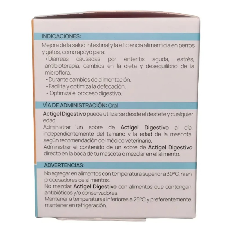 Actigel Digestivo Probioticos Colageno P Perro 15 Sobres