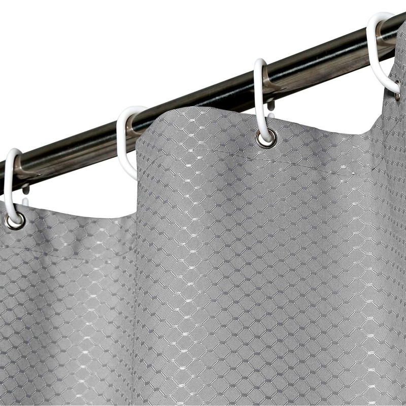 AooHome 75 Inch Long Shower Curtain, Durable Polyester 72" Width