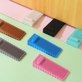 8PCS Rubber Door Stoppers, Heavy Duty Rubber Door Wedge Height Adjustable,No-Slip Doorstop Door Stoppers Floor Suitable for Bottom of Door