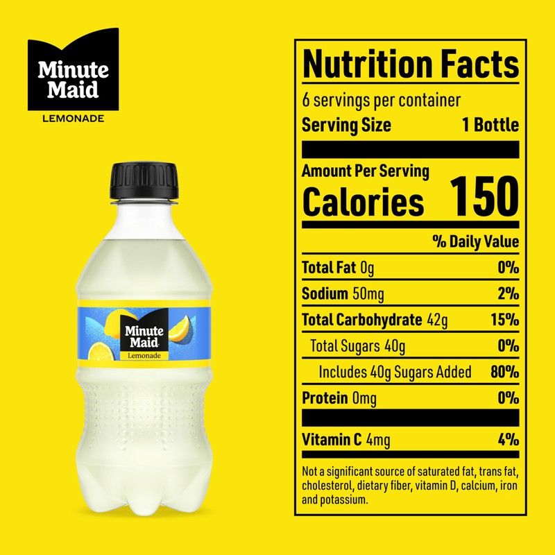 Minute Maid Lemonade PET, 12 fl oz, 6 Pack