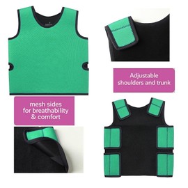 Sensory Compression Vest for Kids - Adjustable Deep Pressure Autism Vest for Calming, ADHD & Anxiety Relief - Comfort Therapy for Sensory Processing Disorder (SPD), Hyperactivity, Mood Regulation