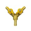Da by Hose Barb Ball Valve 3/8" Brass Connector Y