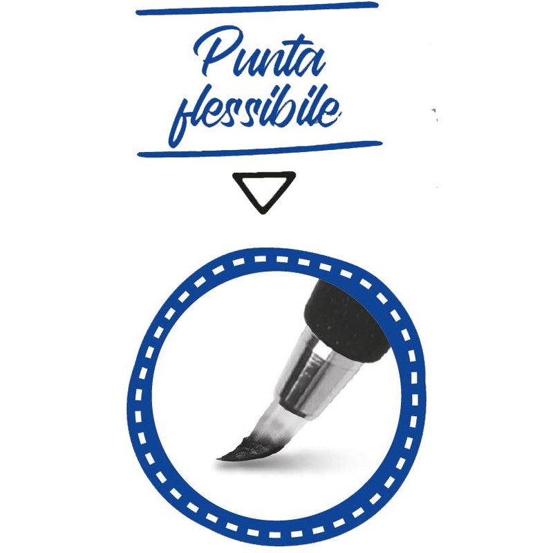 Pentel SES15C Brush Sign Pen Gift Box Metal with 24