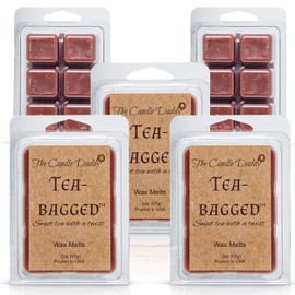 The Candle Daddy Tea-Bagged - Sweet Tea with A Twist Scent - Maximum Scented Wax Cubes/Melts- 5 Packs -10 Ounces Total- 30 Cubes