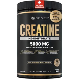 Canadian Creatine Monohydrate Powder - 425g Micronized Unflavored Creatine for Pre Workout, Athletes & Everyday Fitness