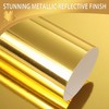 25 Sheets Golden Mirror Cardstock Paper - 250gsm/92Ib Metallic Reflective