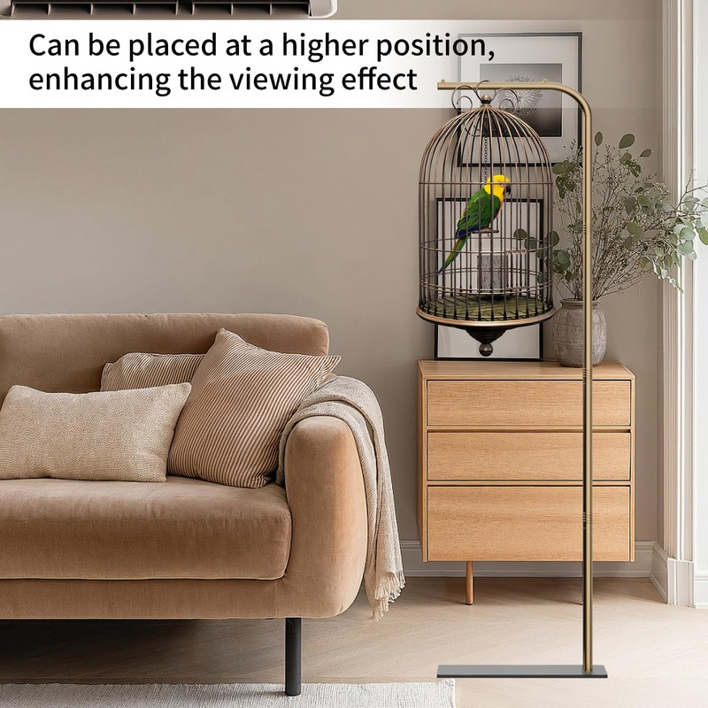 TBTFW 67 Inch High Hanging Bird Cage, Bird Cage Stand,