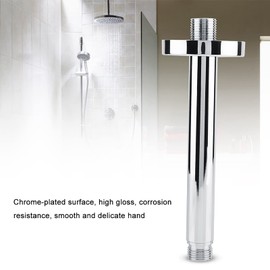 Shower Arms, Ceiling Mounted Shower Head Extension, G 1/2 Stainless Steel Shower Arm Pipe Extension (Chrome-Plated) (20 cm/8 Inches)