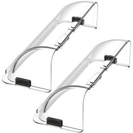 Home Intuition Heat and Air Vent Deflector 8.5" to 15" Magnetic Non Melting Adjustable for Vents, Sidewall, and Ceiling Registers, 2 Pack