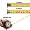 HEIKIO Tape Measure 8M/26FT, Double-sided Metric and Inch Scale with
