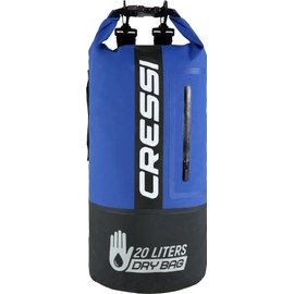 Cressi Premium Dry Bag, Black/Blue, 20 LT