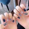 Domiya Nail Tips, 24 Pieces, Short, Summer, Popular, Japanese Style,