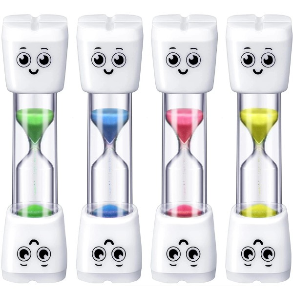 Weewooday 4 Pieces Toothbrush Timer for Kids 2 Minute Sand