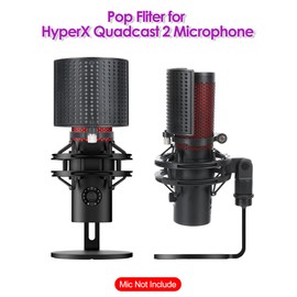 Quadcast 2 Microphone Pop Filter - Windscreen Compatible with Hyperx Quadcast 2, Three-Layer Pop Shield Improve Sound Quality