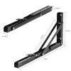 YUMORE Folding Shelf Brackets, 14 Inch Heavy Duty Collapsible Shelf