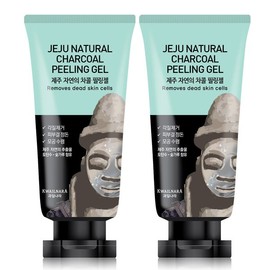 Fruit Land 제주 자연의 차콜 필링젤 120g x 2개 Jeju Natural Charcoal Peeling Gel 120g x 2 pcs