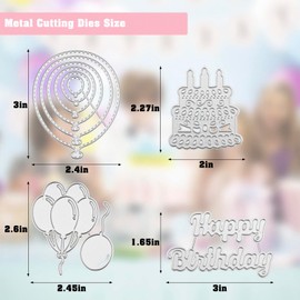 Die Cuts Happy Birthday Die Cuts for Card Making Happy Birthday Stencil Metal Die Cuts for Card Making Stamps And Dies for Card Making Card Making Supplies Craft Dies Stamps for Card Making DIY