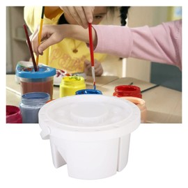 Paint Brush Washer, Collapsible Thick Anti Slip Plastic Paint Brush Washer Portable Painting Water Cup for Watercolor Acrylic Oil Painting Brush Cleaning