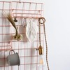 FRIADE Rose Gold Grid Hooks Rack for Wall Grid Panel,Hanging