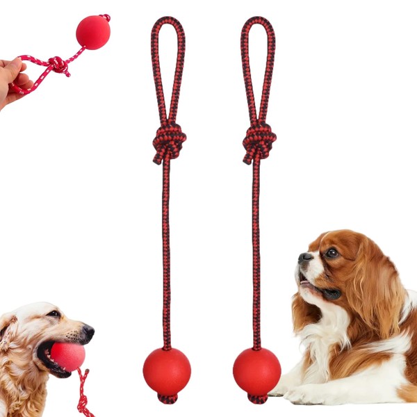 Ball on rope,Dog Rope Ball,Rope Ba-ll Chew and Tug Dog