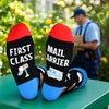 Funny Mail Carrier Socks Thank You Gifts Appreciation Birthday Christmas