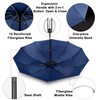 TradMall Travel Umbrella Windproof with 46 Inches Large Canopy Reinforced