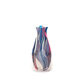 MODGY - Jarrón de flores expandible de plástico, moderno, para centros de mesa, decoración de sala de estar, baño, boda, oficina, color morado