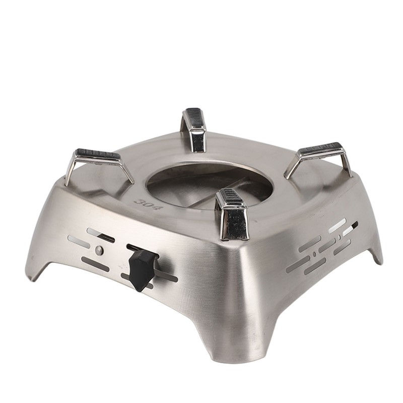 Drawer Type Alcohol Burner One Piece Stainless Steel Sliding Adjustment