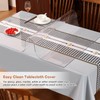 RostiKong 18 x 48 Inch Crystal Clear Vinyl Table Cover